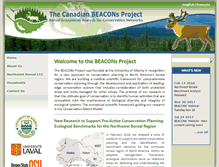 Tablet Screenshot of beaconsproject.ca